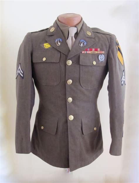 7th Cavalry 1st Cavalry Division Service Dress Coat Sold J Mountain
