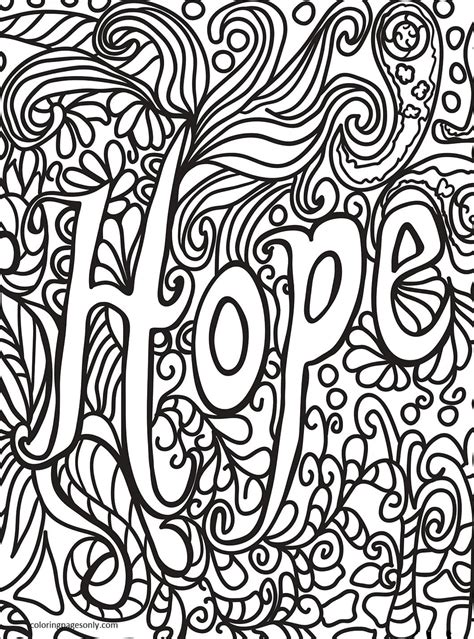 Hope Coloring Pages Free Printable Coloring Pages