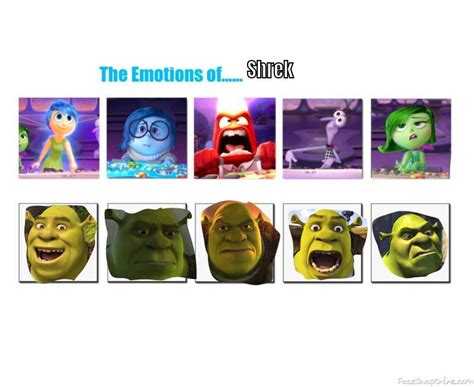 The Emotions Of Shrek By Theshrexyogre On Deviantart