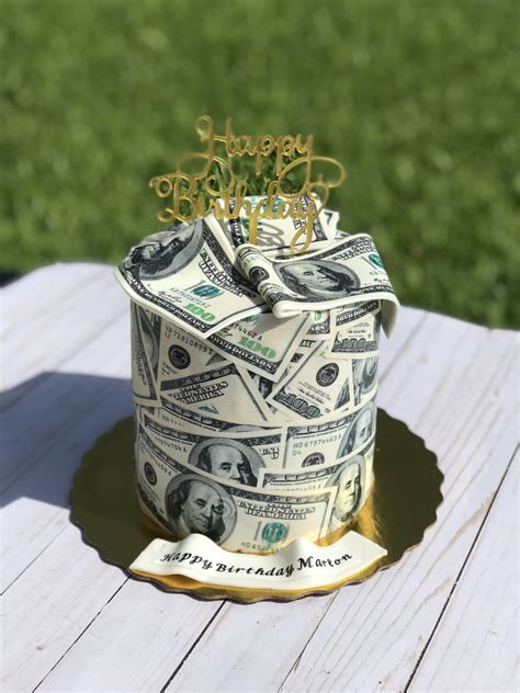 Money Wrapped Cake Custom Birthday Cakes Pretty Birthday Cakes Money Birthday Cake
