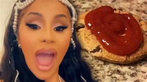 Cardi B Sparks Pregnancy Rumors With Viral Cookie Post Youtube