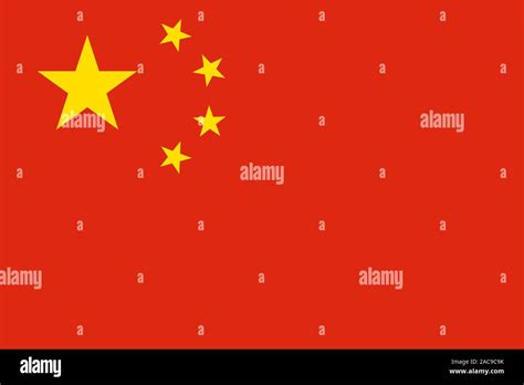China Flag Official Flag Of China Vector Illustration Stock Vector