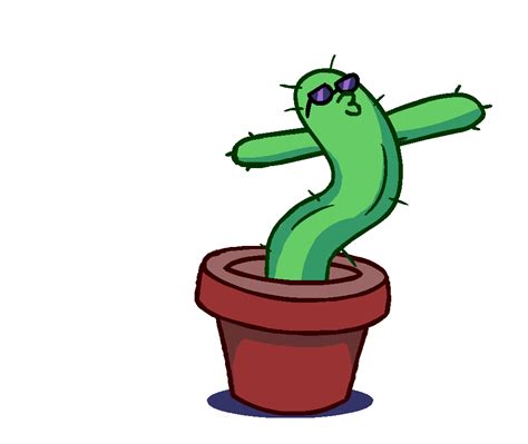 Grooving Cactus Green By Funymony Funny  Funny Pictures Animation