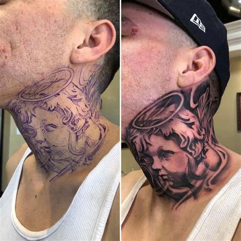 50 Neck Tattoo Design Ideas For Men 2023 Update Throat Tattoo