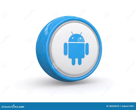 3d Android Icon Editorial Stock Photo Illustration Of Button 38845878