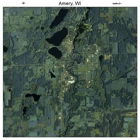 Aerial Photography Map Of Amery Wi Wisconsin