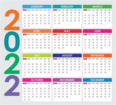 Calendario 2021 Calendario 2022