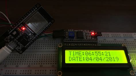 Diy Internet Clock Project Using 16x2 Lcd And Esp32