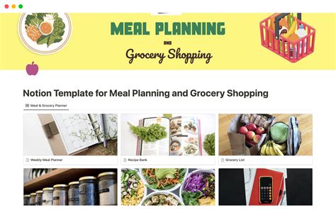 Meal Planning Notion Template