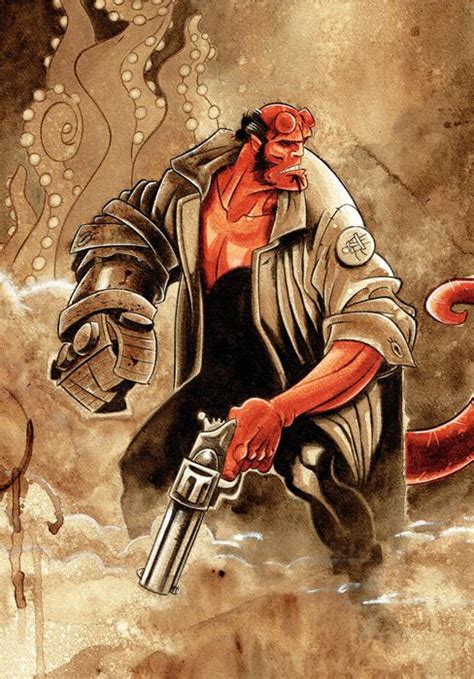 Hellboy Fine Art Giclée Signed By Guti Canvas Primera Catawiki