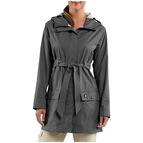 Womens Carhartt Downburst Waterproof Breathable Hooded Coat 640251