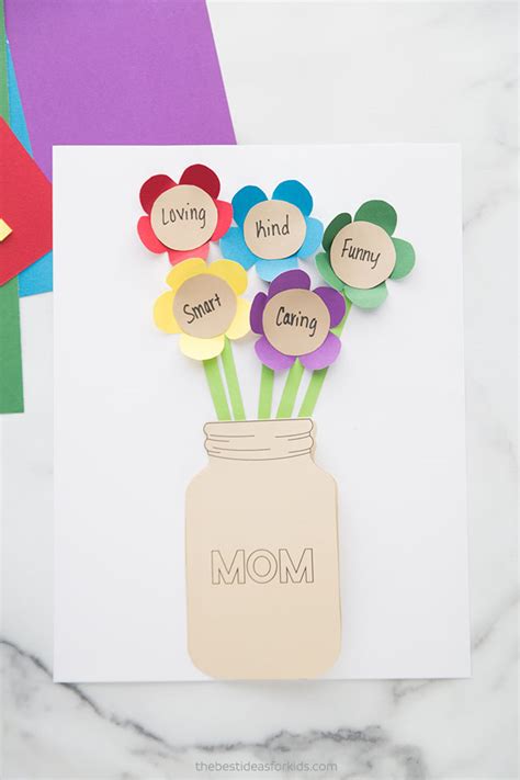 Mother's day is just around the corner and we have our perfect top mother's day crafts for kids to share with you today! Mother's Day Flower Card (with free printable) - The Best ...
