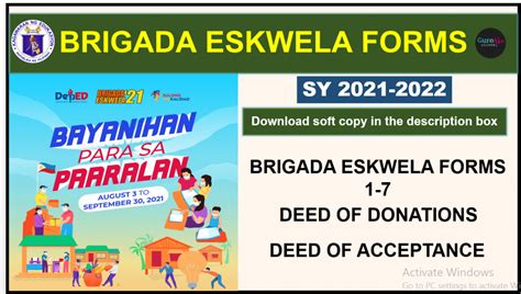 Brigada Eskwela 2021 Forms Editable Soft Copy Guro Ako