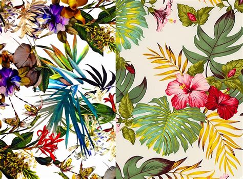 Tropical Wallpaper Tropical Fabric Prints Pattern Wallpaper