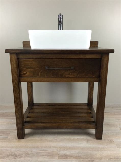 A custom vanity is a vanity that is made for your home from milled lumber and the countertop of your choice. Custom built solid wood 'Essex' bathroom vanity from ...
