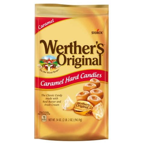 Werthers Original Caramel Hard Candies 34 Oz Bakers