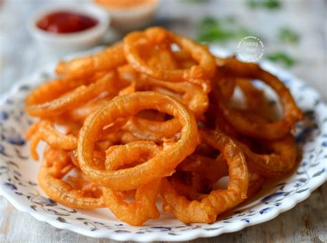 Golden Onion Rings Crispy Fried Onion Rings Cooking From Heart