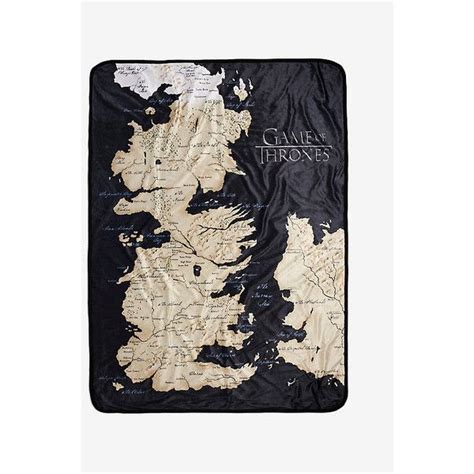 Game Of Thrones Westeros Map Throw 24 Liked On Polyvore Featuring