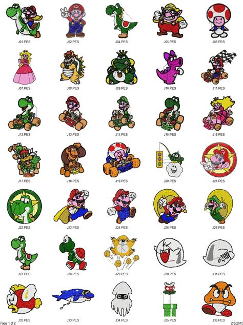 Super Mario Brosdonkey Kong Embroidery Designs Set 4x4
