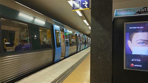 Sweden Stockholm Subway Ride From Gamla Stan To Slussen 1x Elevator