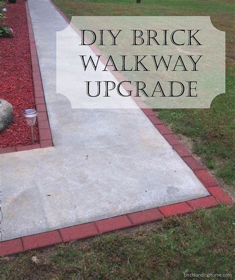 6 do it yourself driveway sealer vs professional? DIY Brick Walkway Update | Concrete walkway, Brick walkway, Walkway