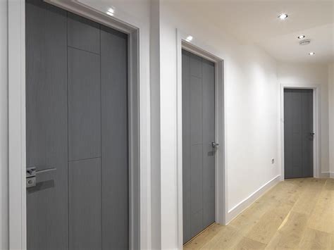 Gorgeous Grey Interiordoors Stunning Painted Finish That Has A Timber