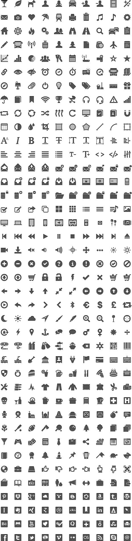 30 Minimalistic Icon Sets Creativeoverflow