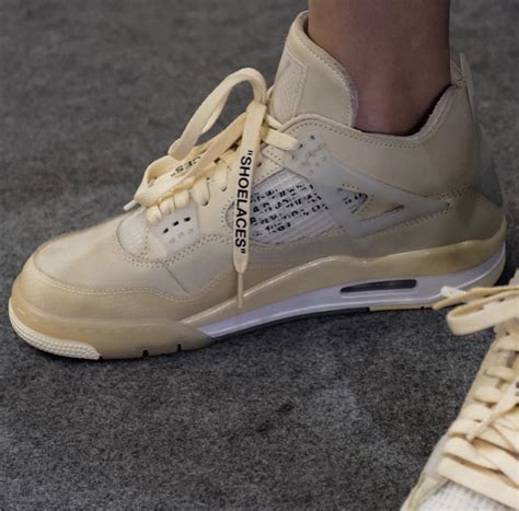 Your Best Look Yet At The Off White X Air Jordan 4 Sp Wmns Sail