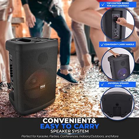 Pyle Portable Bluetooth Pa Speaker 500w 12 Rechargeable Outdoor Bt
