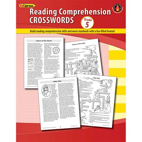 Comprehension Crosswords Book Gr 5 Ep 189r Edupress Reading