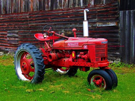 Old Farm Scenes 1948 Mccormick Deering Farmall Farm Tractor