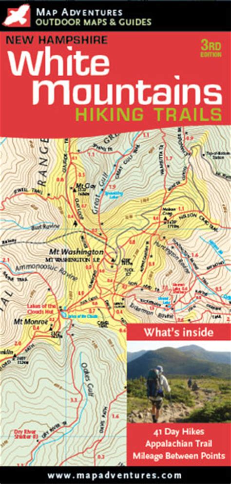 White Mountains Hiking Trails Map