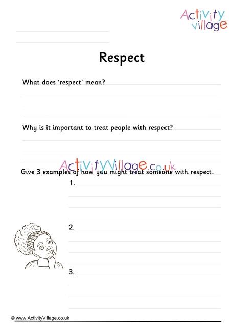 Respect Worksheet