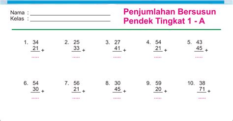 Soal Penjumlahan Bersusun Kelas Sd Gambaran Vrogue Co