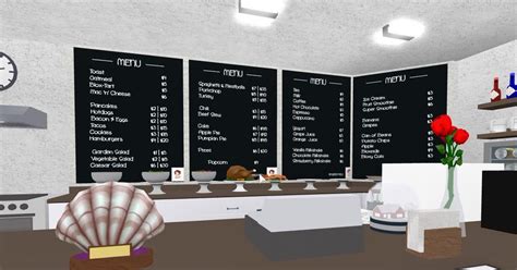 Bloxburg Bakery Menu Decals Not My Picture But My Code For It I Found