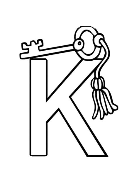 K Is For Key Coloring Page Free Printable Coloring Pages For Kids