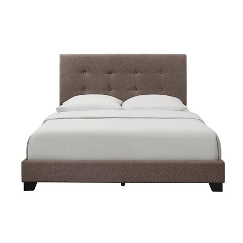 Dark Mocha King Button Tufted Upholstered Bed Accentrics Home