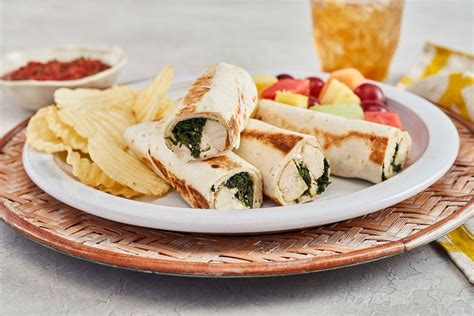 Tazikis Mediterranean Cafe On Roll Ups Recipes Spinach And Feta