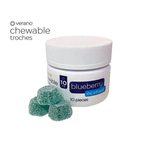 Blueberry 10mg Verano Chewable Troches Jane