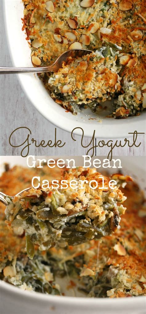 Loaded breakfast casserole | easy breakfast casserole with sausage, sweet potato, and more! Greek Yogurt Green Bean Casserole - The Gingered Whisk