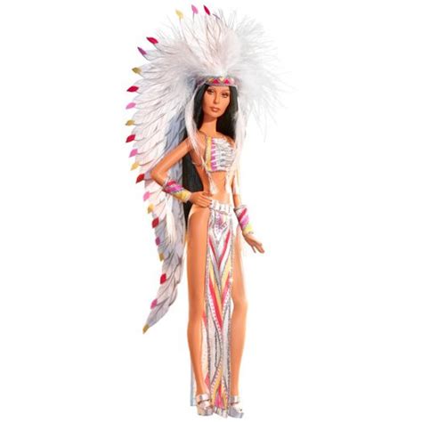 S Cher Barbie Bob Mackie Half Breed Native American Doll Nrfb