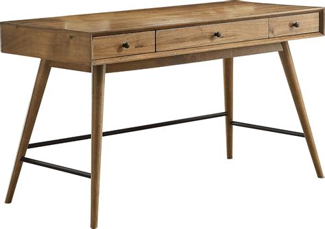 Homelegance Lavi Writing Desk With Drawers And Tapered Legs