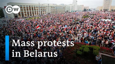 Belarus Protest Lukashenko Deploys Troops As Thousands Rally Dw News