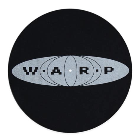 Slipmat Warp 89 Logo Slipmat Silver By Warp Merchandise Merch Warp