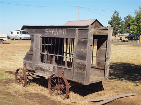 Paddy Wagon Shaniko Oregon Tourist Ghost Town History Ghost Towns Of