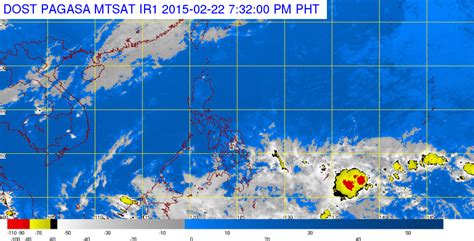 8 am, friday, valid until: PAGASA Weather Forecast for Monday, February 23, 2015