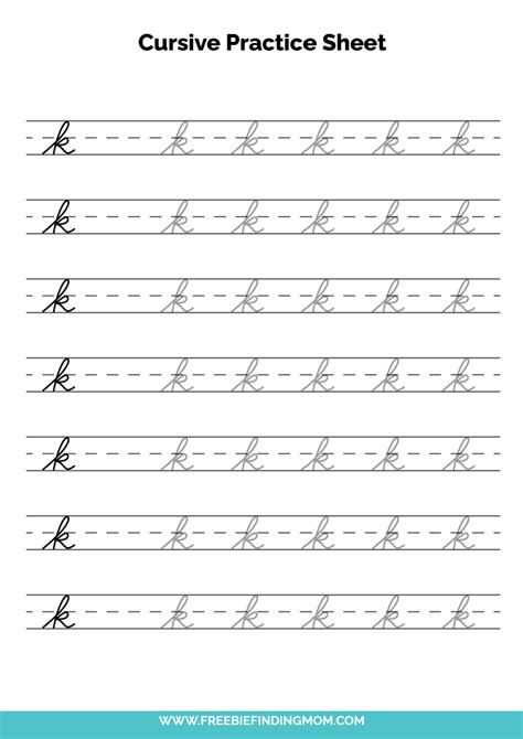 Free Printable Lowercase Cursive Letters Lowercase Cu