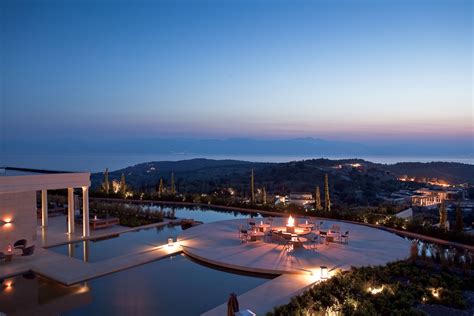 Amanzoe Greece Resort Greece Design Terrace Design