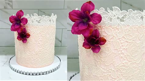 How To Make Edible Lace Recipe Cake Decorating Tutorials Sugarella