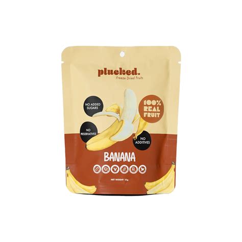 Plucked Freeze Dried Banana Chips 15g